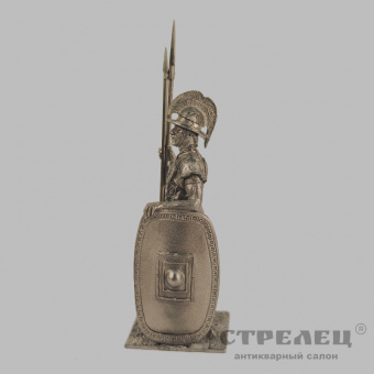 фото — оловянный солдатик «воин вольсков. 5-4 век до н.э.». гк